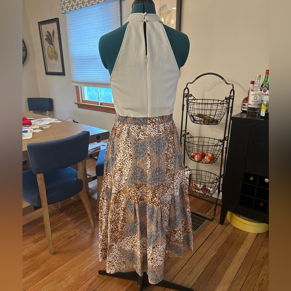 NWT! Anthropologie Sleeveless Mockneck Twofer Dress - Picture 7 of 8